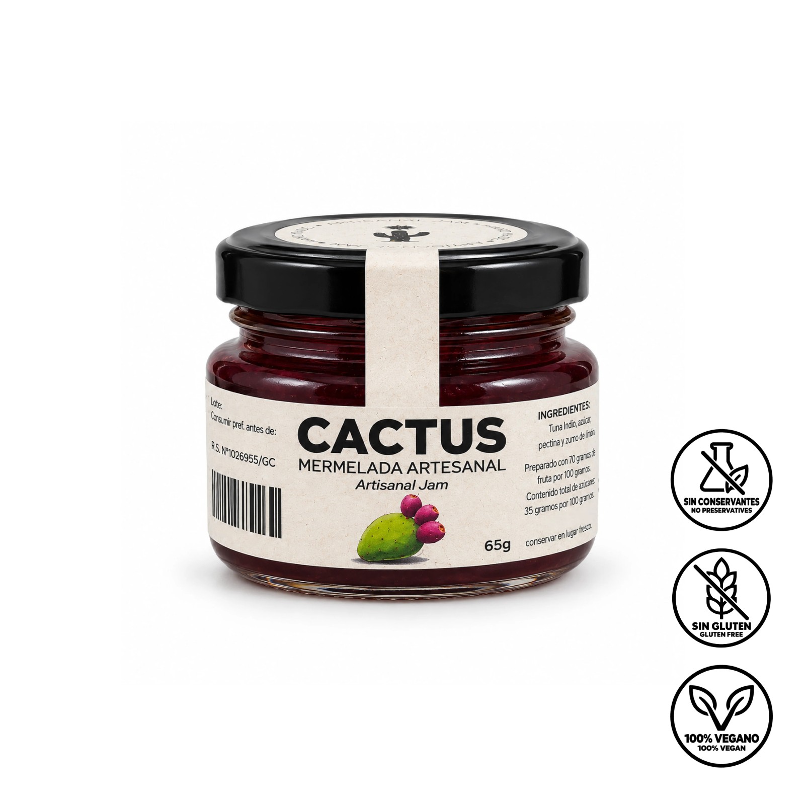 Mermelada de Cactus Artesanal 65 g