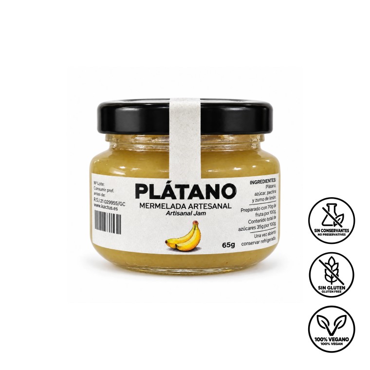 Mermelada Artesanal de Plátano Canario 65 g