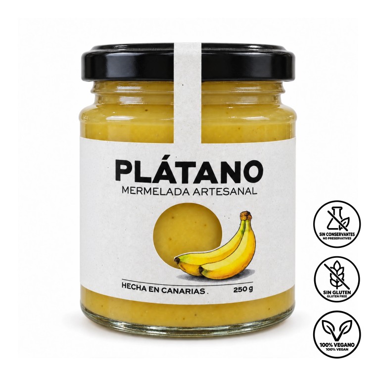 Mermelada Artesanal de Plátano Canario 250 g