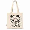 Bolsa Tote de Algodón "Se Vive Mejor Relajadit@"