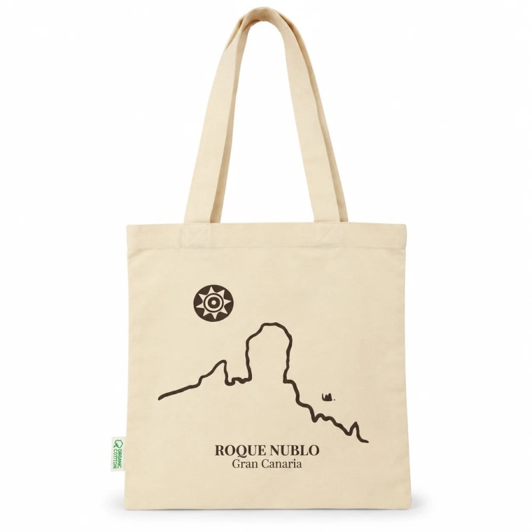 Bolsa Tote Beige Roque Nublo – Gran Canaria