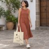 Bolsa Tote Beige Roque Nublo – Gran Canaria