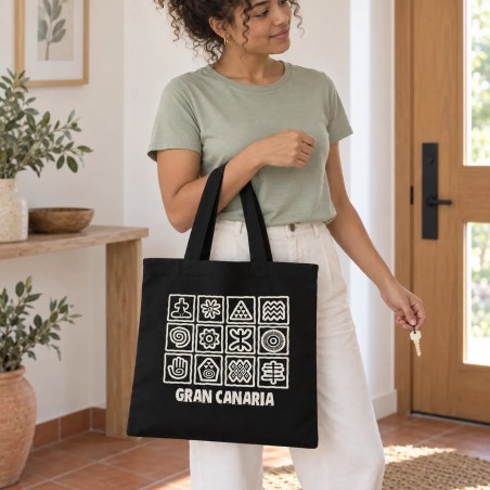Bolsa Tote de Algodón Pintaderas Canarias