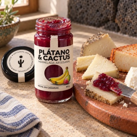 Mermelada Artesanal de Cactus y Plátano Canario 99 g
