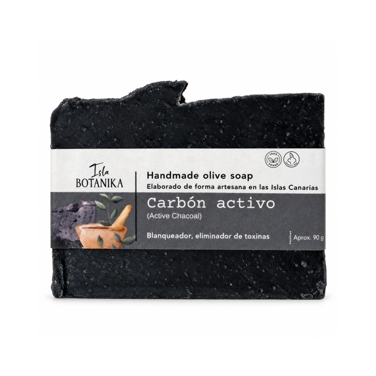 Jabón artesanal de Carbón Activo 90g