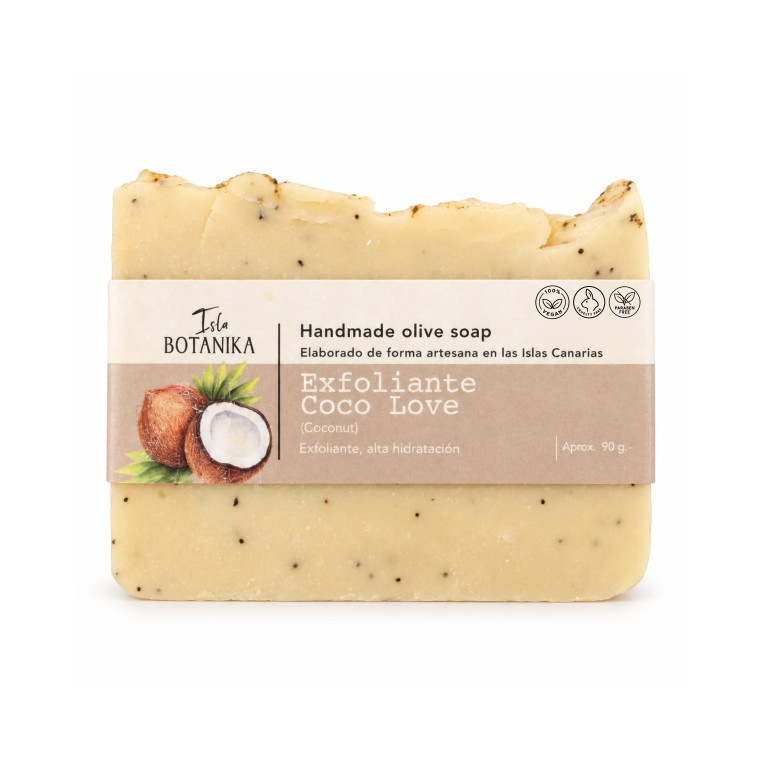 Jabón Artesanal Exfoliante de Coco 90 g
