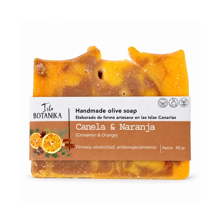 Jabón Artesanal de Canela y Naranja 90 g