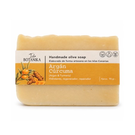 Handcrafted Argan and Turmeric Soap, 90 g