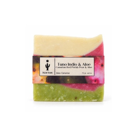 Jabón Artesanal de Tuno Indio y Aloe 70 g