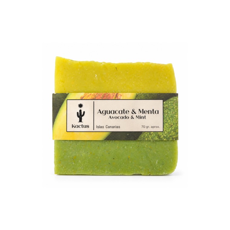 Jabón Artesanal de Aguacate y Menta 70 g