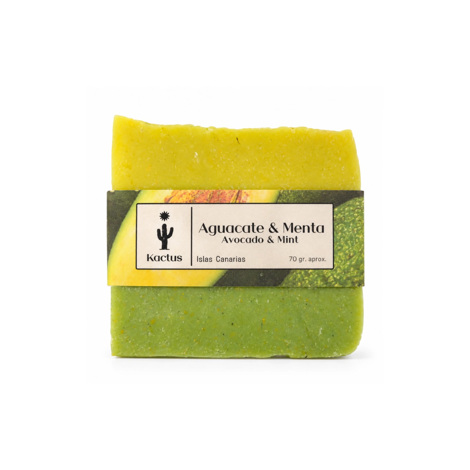 Jabón Artesanal de Aguacate y Menta 70 g