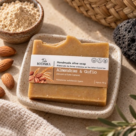 Jabón Artesanal de Almendras y Gofio Canario 90 g