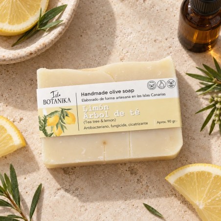 Jabón Artesanal de Limón y Árbol de Té 90 g