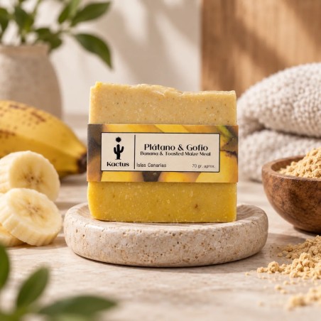 Jabón Artesanal de Plátano y Gofio 70 g