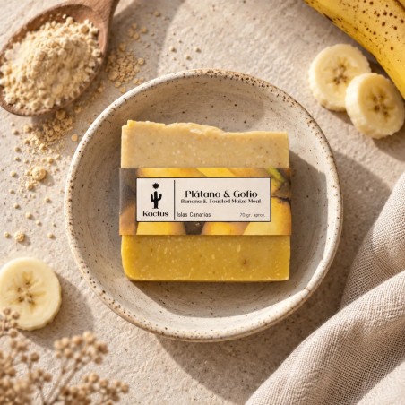 Handcrafted Banana and Gofio Soap, 70 g