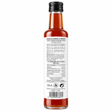 Crema de vinagre al pimiento