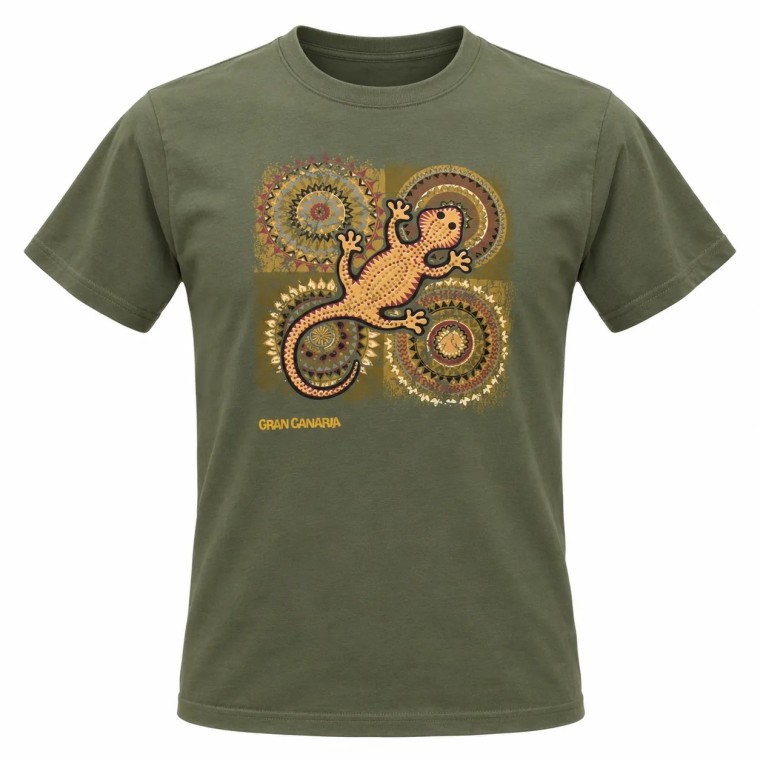 Camiseta Adulto Verde Lagarto