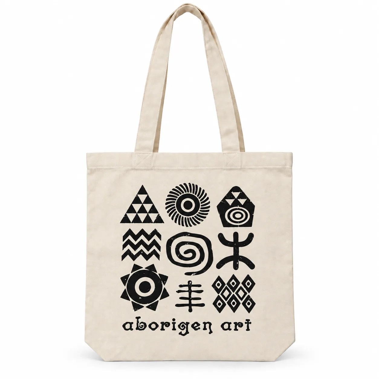 Bolsa Tote de Algodón Aborigen Art