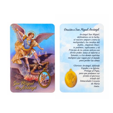 Estampa Religiosa San Miguel Arcángel