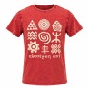 Camiseta Adulto Lavada a la Piedra Roja