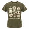 Camiseta Adulto Lavada a la Piedra Verde