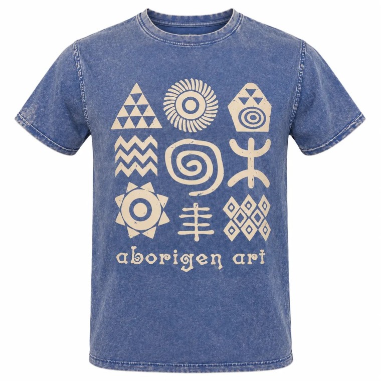 Camiseta Adulto Lavada a la Piedra Azul