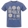 Camiseta Adulto Lavada a la Piedra Azul