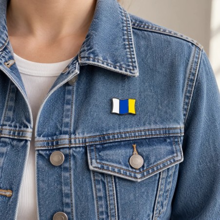 Pin Metálico Bandera Canaria