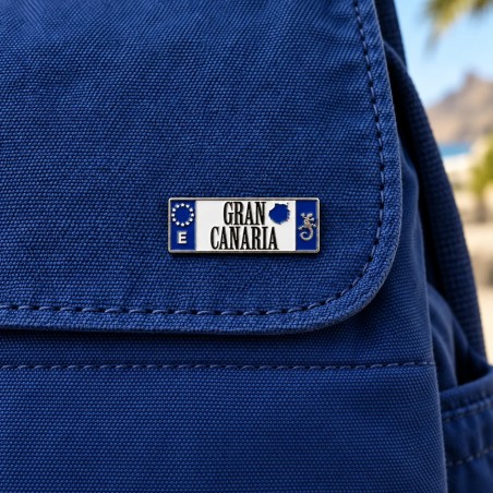 Gran Canaria License Plate Metal Pin