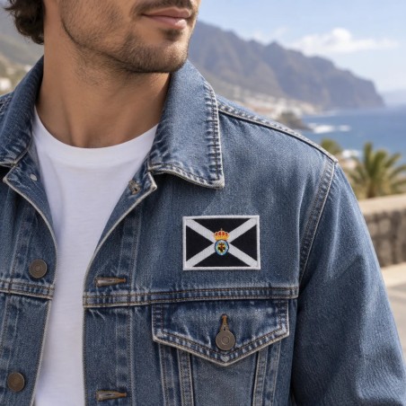 Embroidered Tenerife Flag Heat Patch