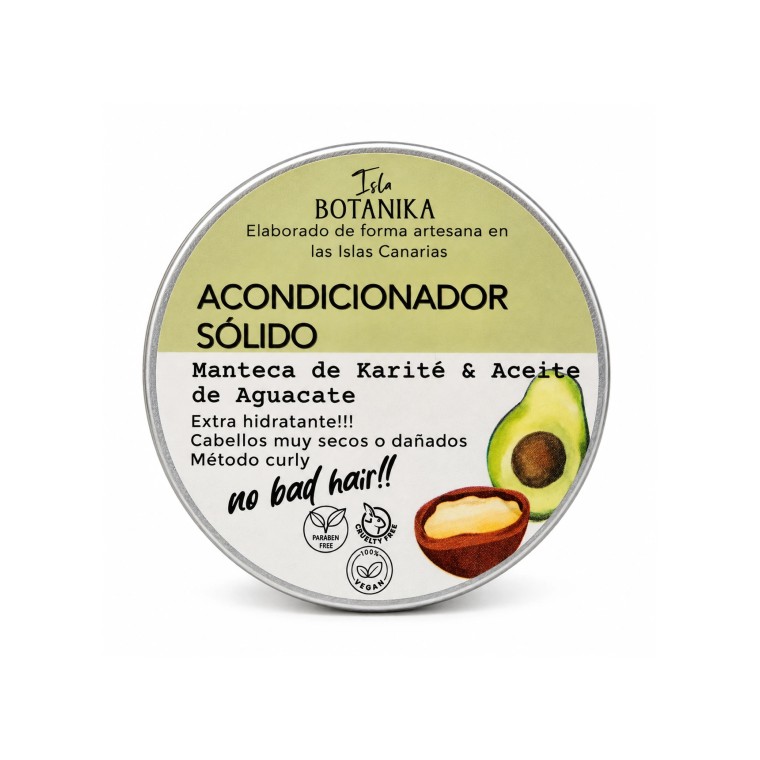 Acondicionador Sólido de Karité y Aceite de Aguacate