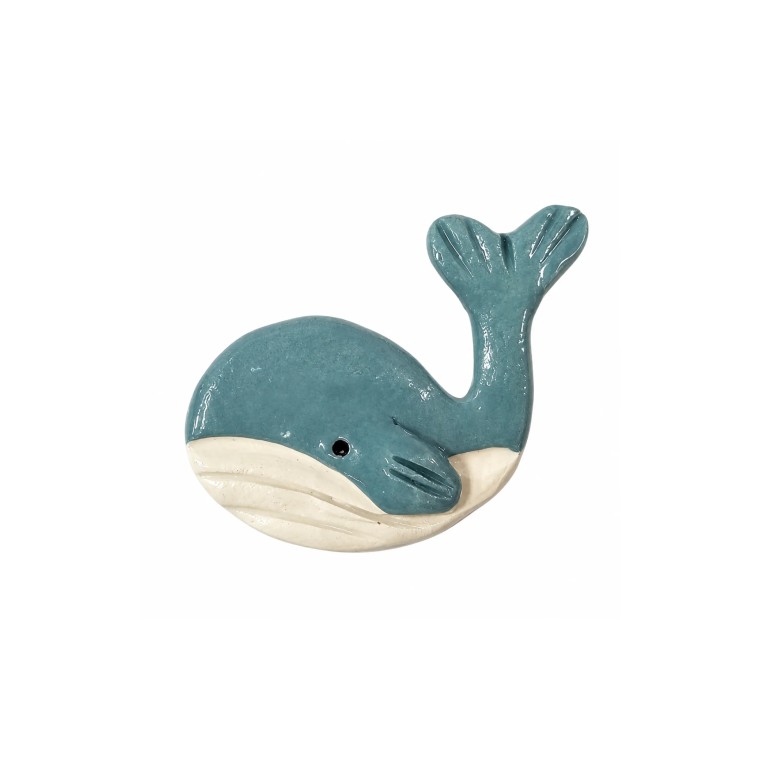 Ceramic Whale Magnet