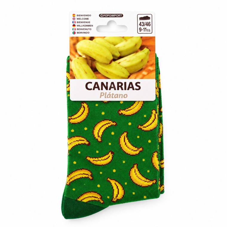 Banana-shaped socks