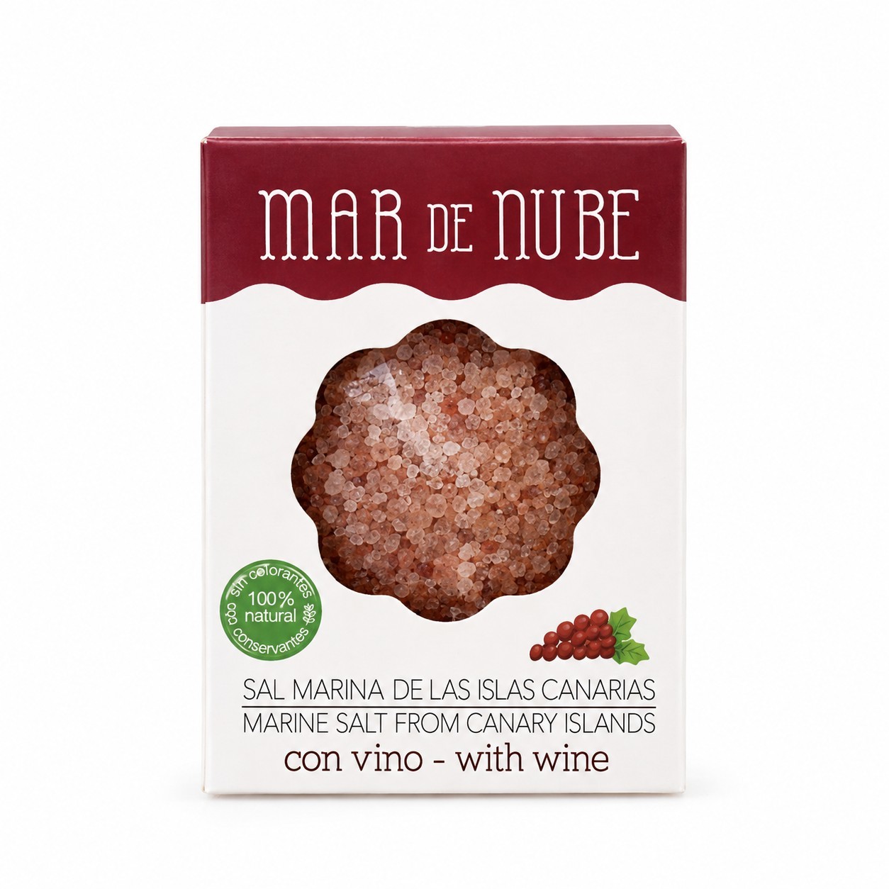 Sal marina con vino