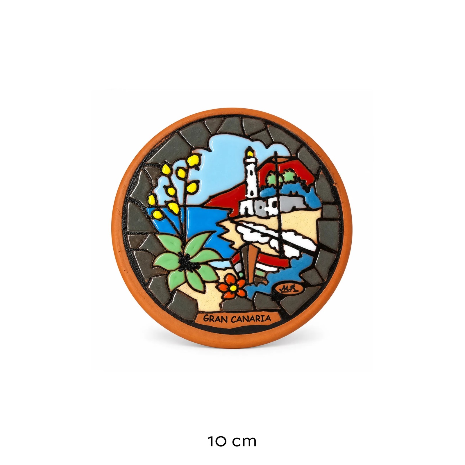Handcrafted Ceramic Plate – Lighthouse