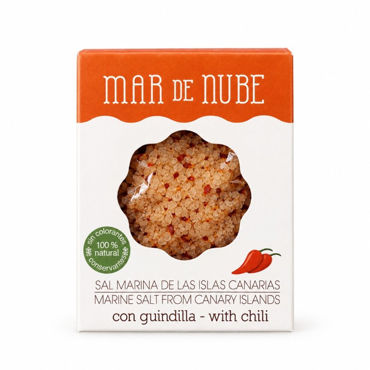 Sea salt with chili peppers