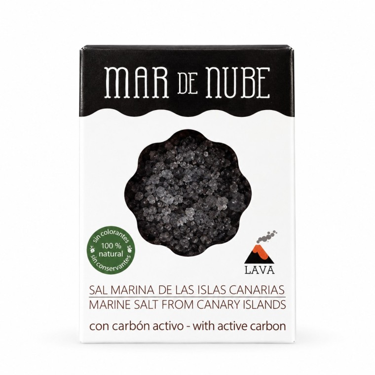 Sea salt with activated charcoal