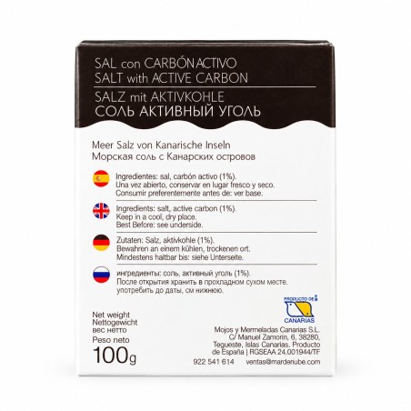 Sea salt with activated charcoal
