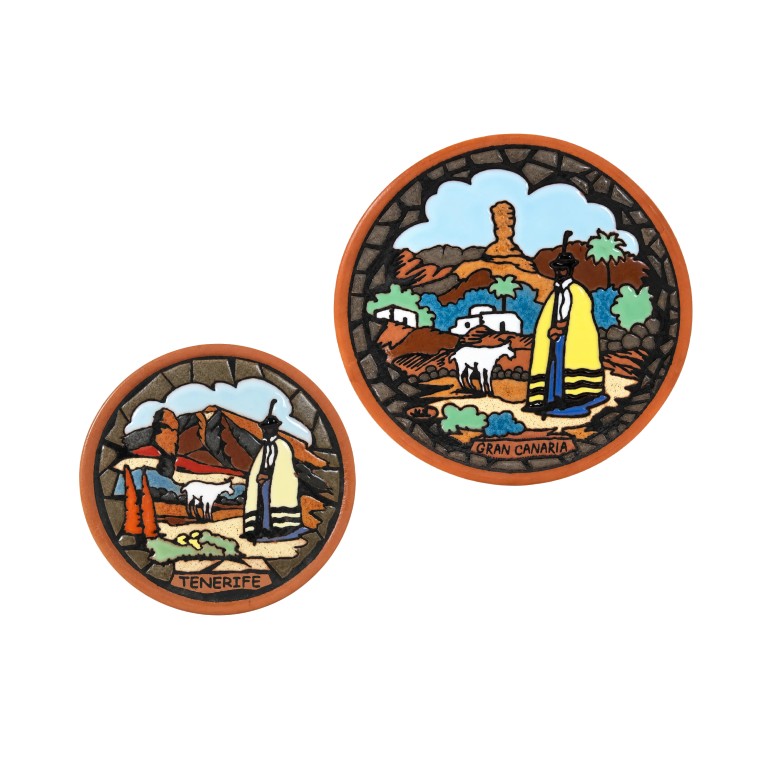 Handcrafted Ceramic Plate - Canarian Shepherd