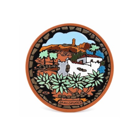 Plato de Cerámica Artesanal 15cm - Cumbres Canarias