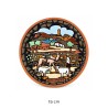 Plato de Cerámica Artesanal - Paisaje Tradicional
