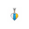 Canary Islands Flag Heart Pendant