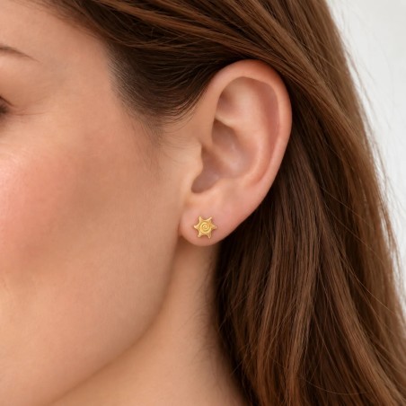 Pendientes Dormilona Sol Dorado