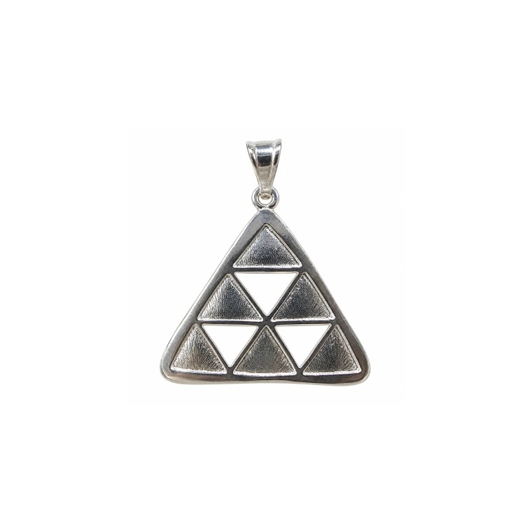 Openwork Triangle Canarian Pintadera Pendant