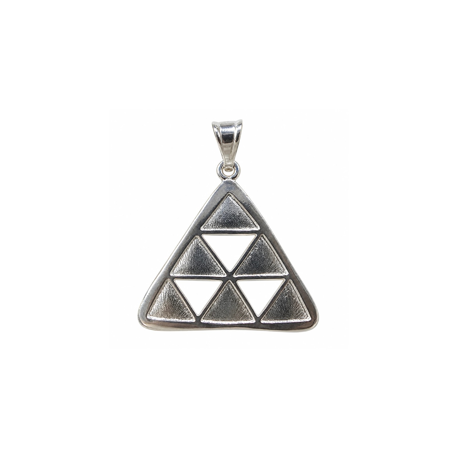 Openwork Triangle Canarian Pintadera Pendant