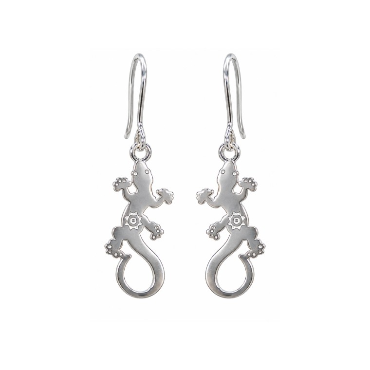Pendientes Lagarto Canario con Pintadera