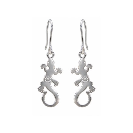 Pendientes Lagarto Canario con Pintadera