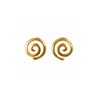 Gold Spiral Sleeper Earrings