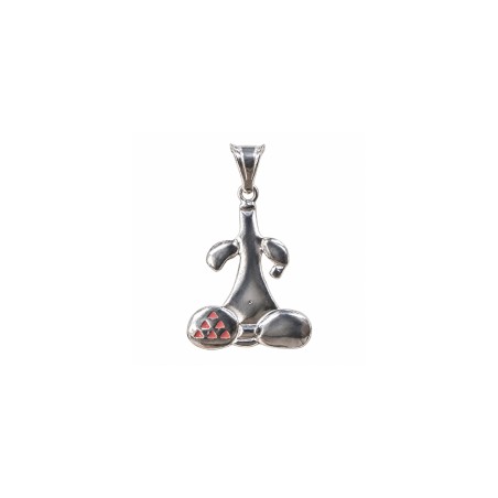 Idol of Tara Pendant Charm with Enameled Triangular Pintadera