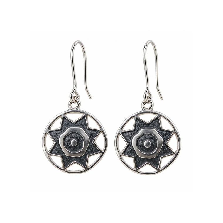 Openwork Sun Canarian Pintadera Earrings